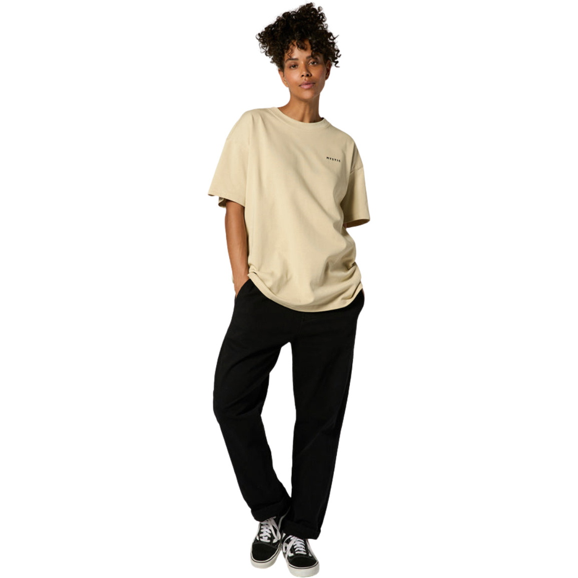 2026 Mystic Profile Tee 35105.240178 - Pale Khaki